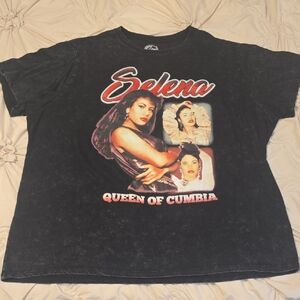 Official Selena Merchandise Womens Queen Of Cumbia Graphic T-Shirt, Size 3X